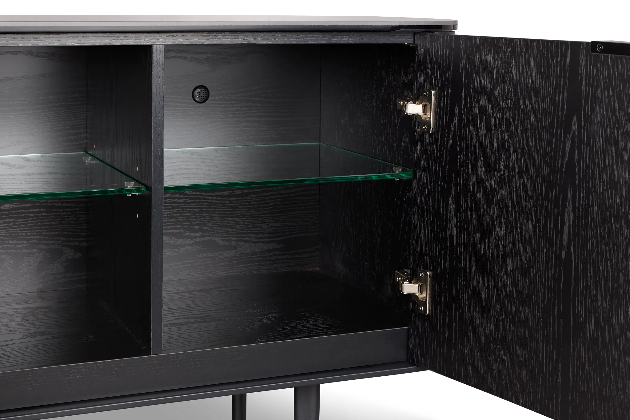 Kayden Black Four-door Cabinet