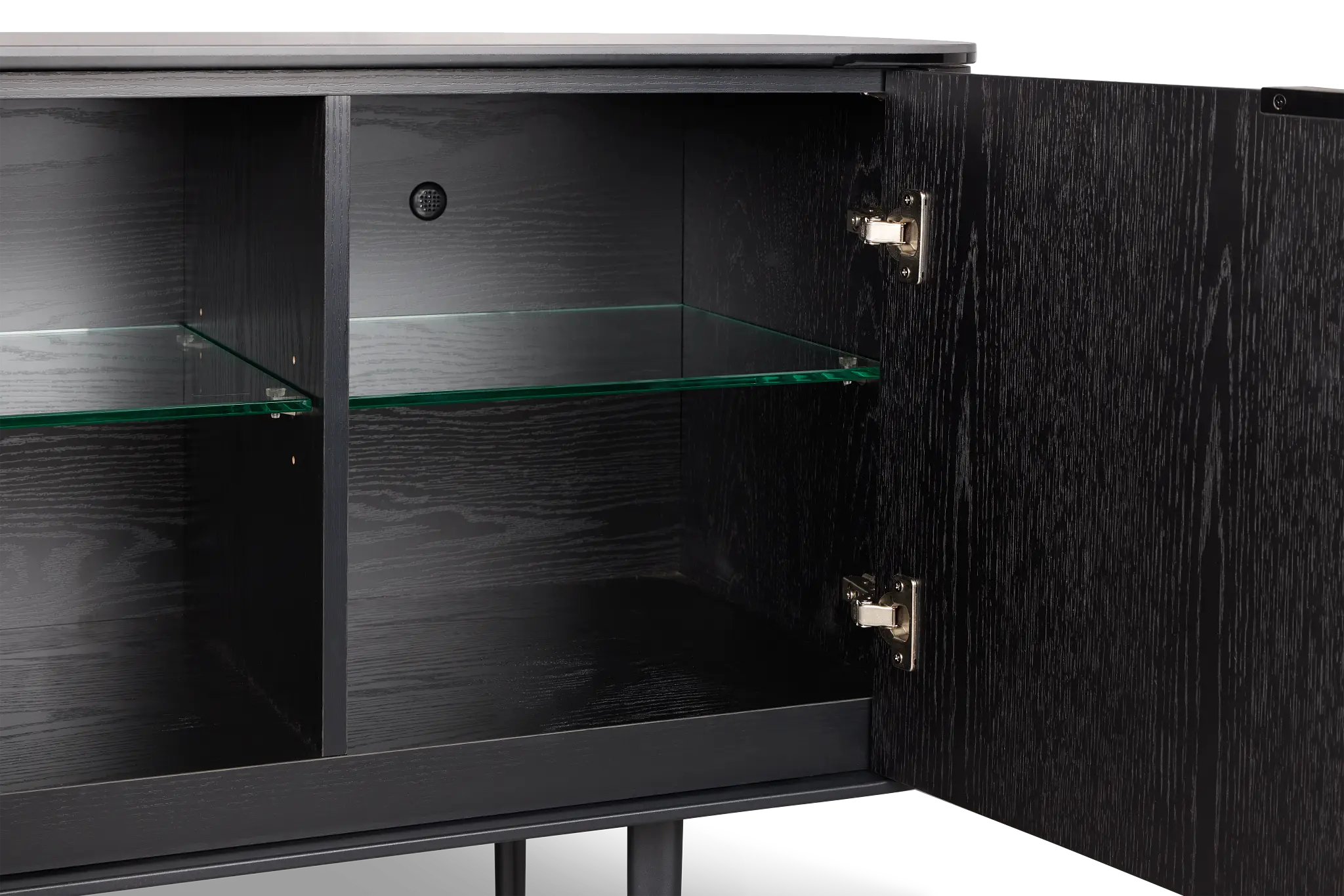 Kayden Black Four-door Cabinet Kayden Black Four-door Cabinet
