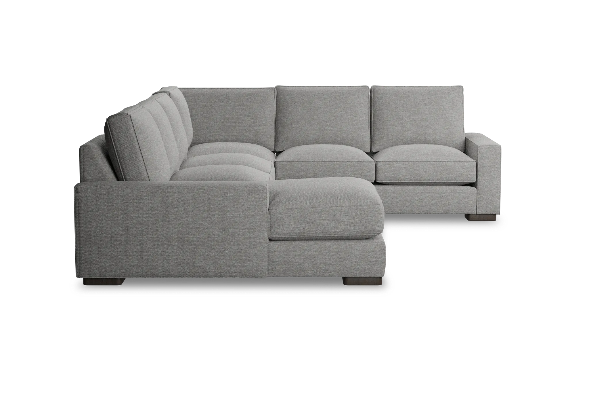 Edgewater Victory Gray Medium Left Chaise Sectional