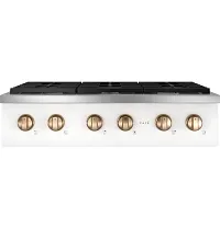 Cafe 366 Series White 36" Gas Cook Top