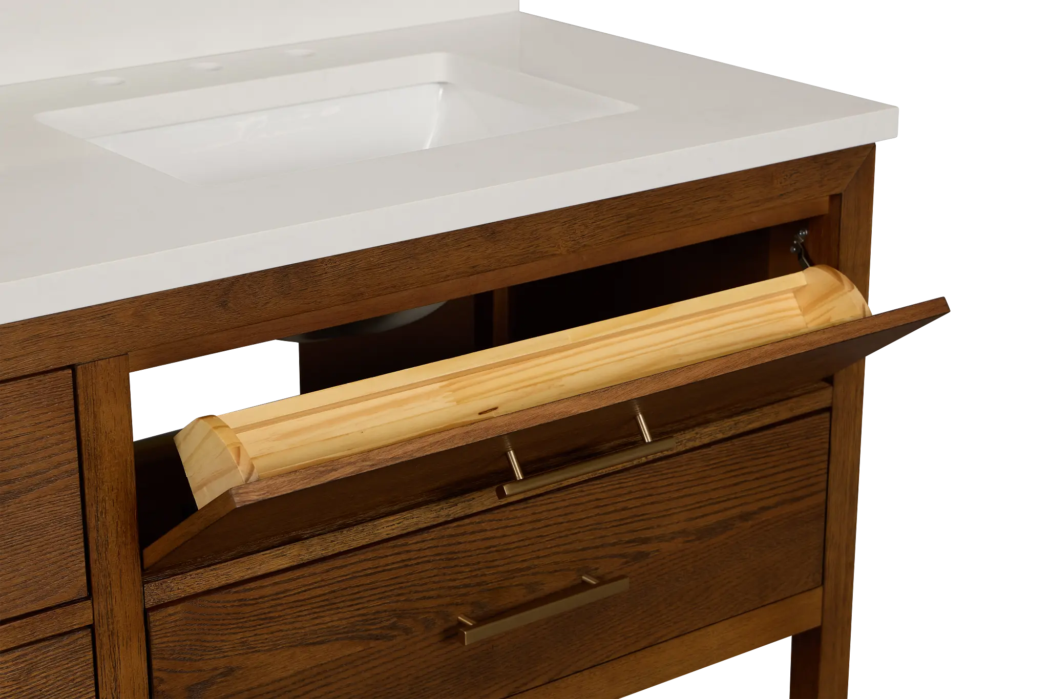 Alden Mid Tone 60" Double Bathroom Vanity Alden Mid Tone 60" Double Bathroom Vanity