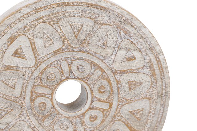 Rusty White Small Tabletop Accessory