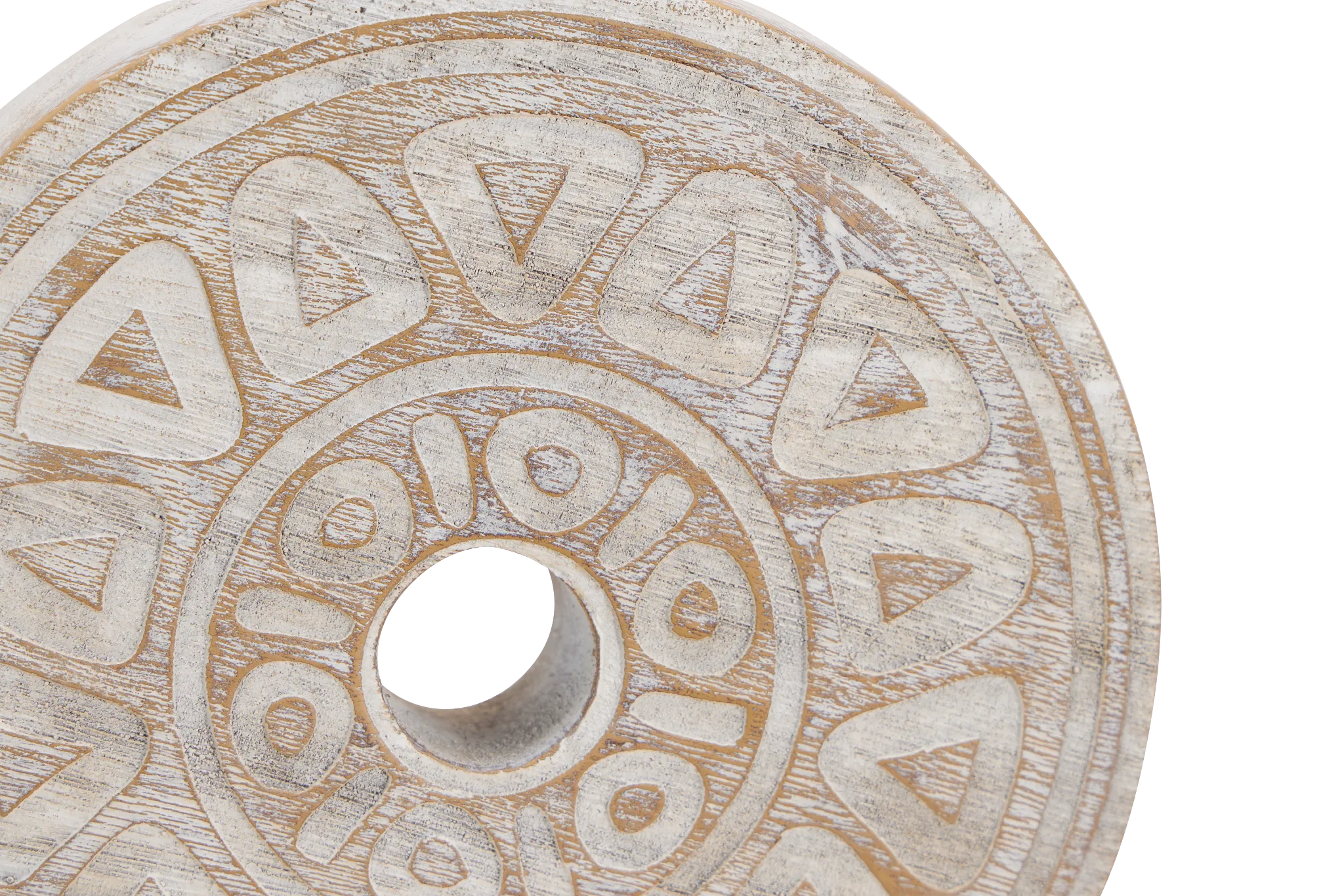 Rusty White Small Tabletop Accessory