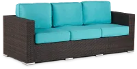 Fina Dark Teal Sofa
