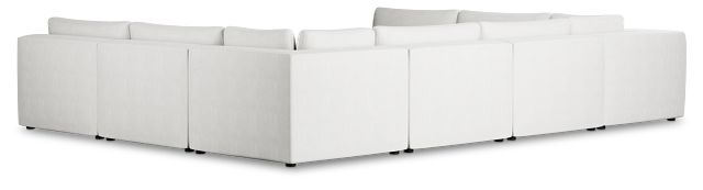 Destin Sutton White Fabric 8-piece Modular Sectional
