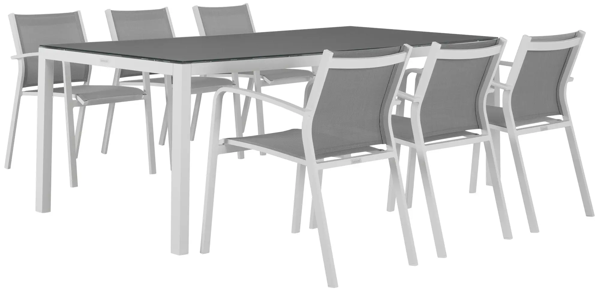Lisbon Gray 86" Rectangular Table & 4 Chairs Lisbon Gray 86" Rectangular Table & 4 Chairs