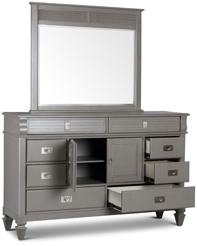 Marina Gray Dresser & Mirror