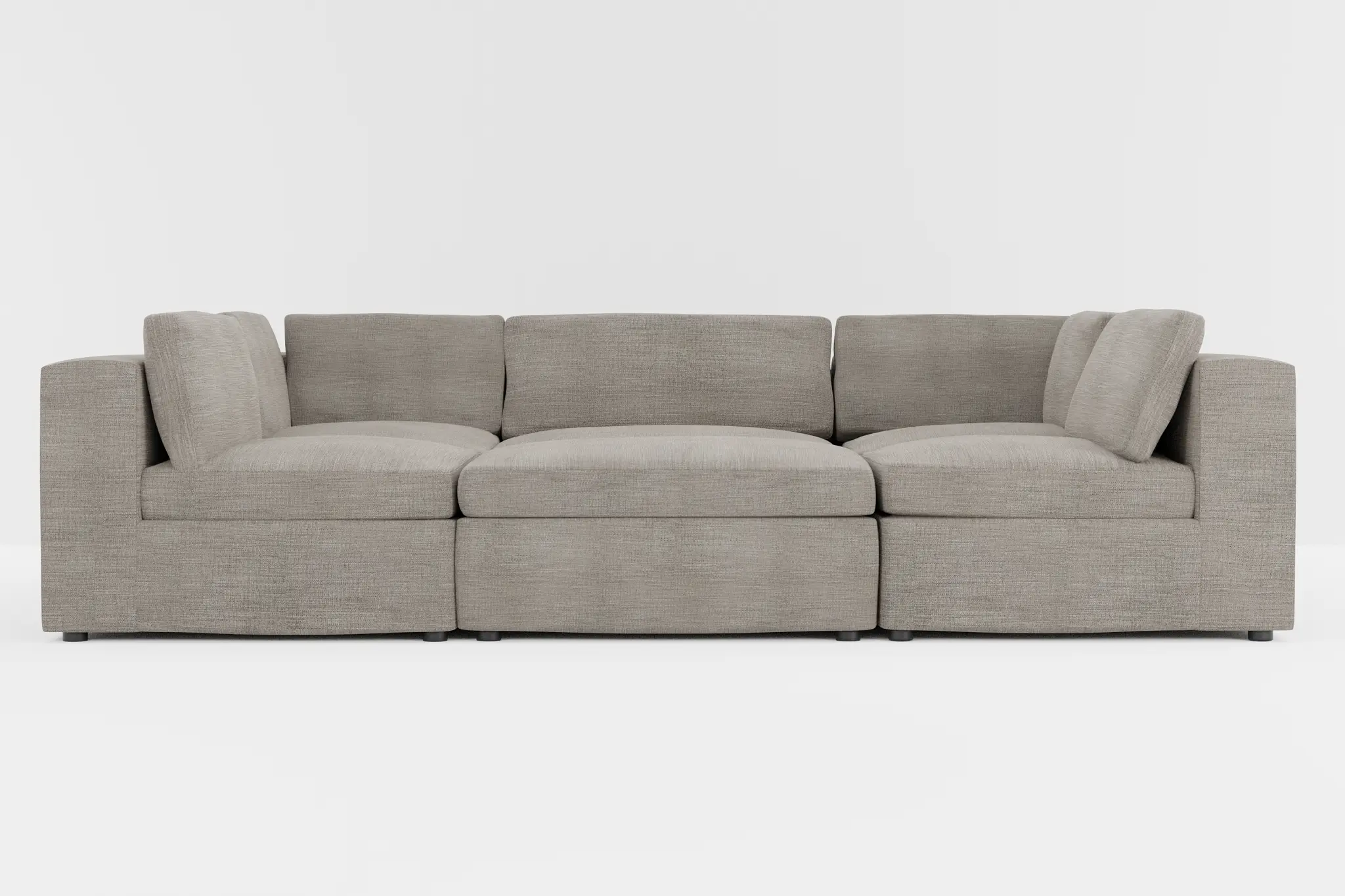 Destin Victory Gray Fabric 6-piece Pit Sectional Destin Victory Gray Fabric 6-piece Pit Sectional