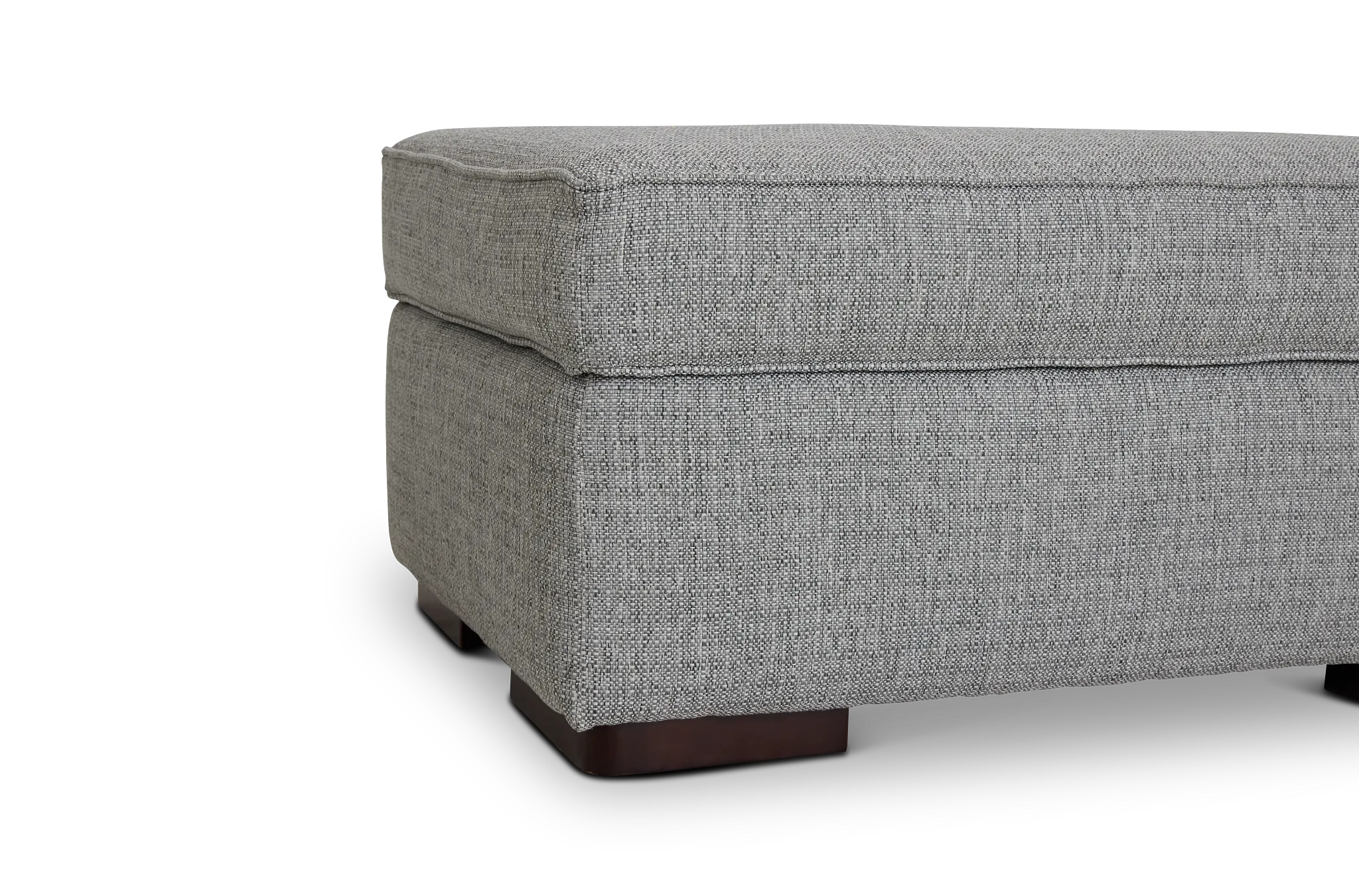 Austin Gray Fabric Ottoman