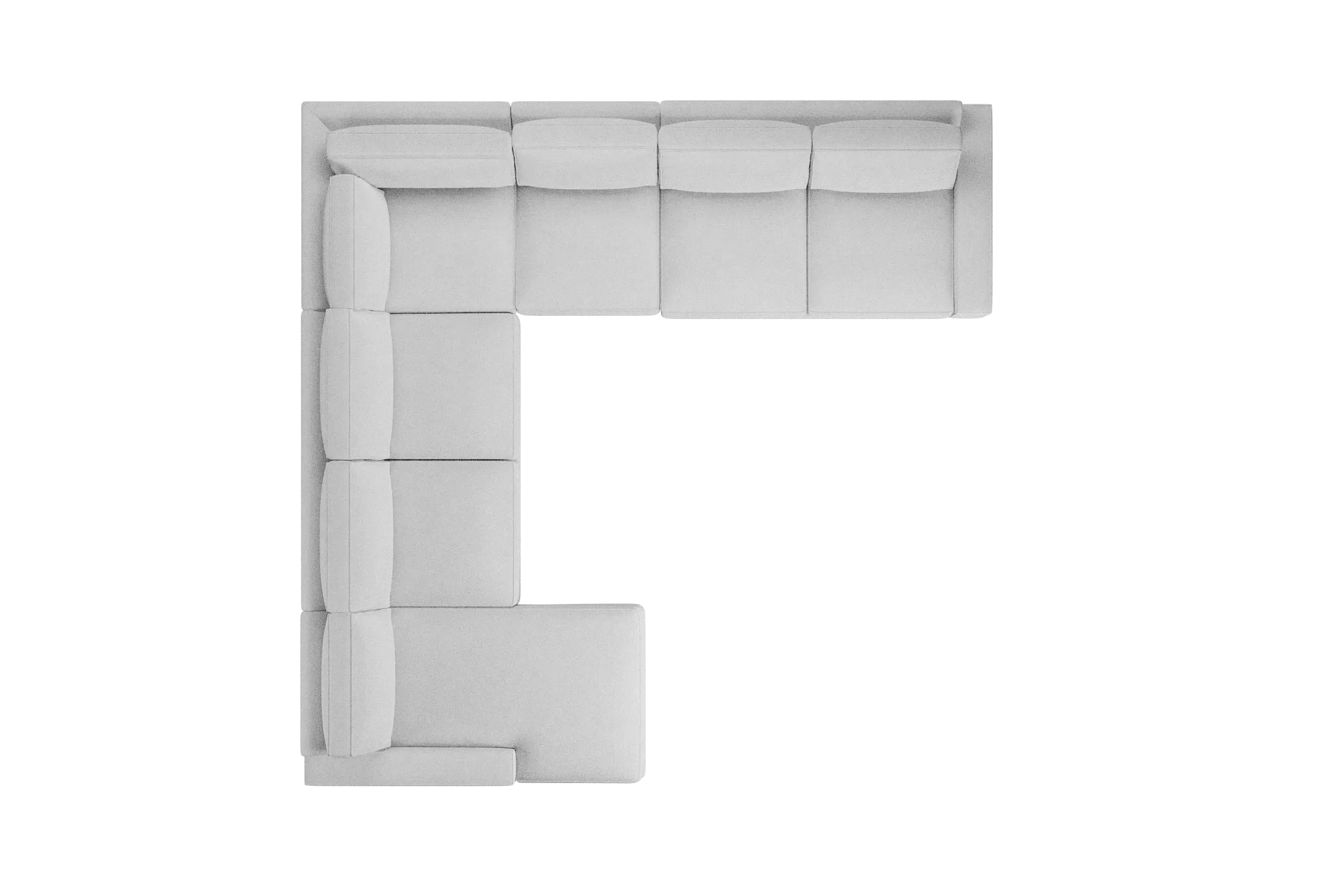 Edgewater Suave White Large Left Chaise Sectional