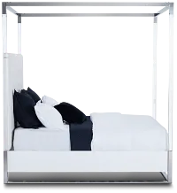 Miami White Uph Canopy Bed