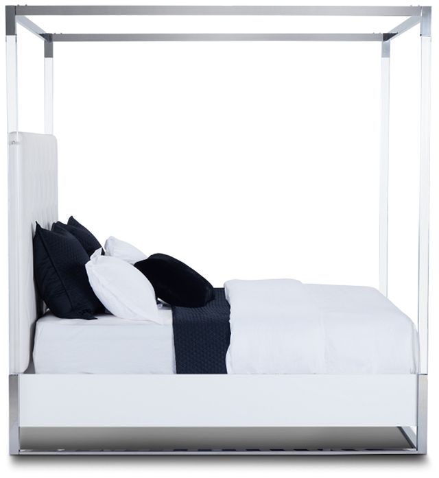 Miami White Uph Canopy Bed (2)