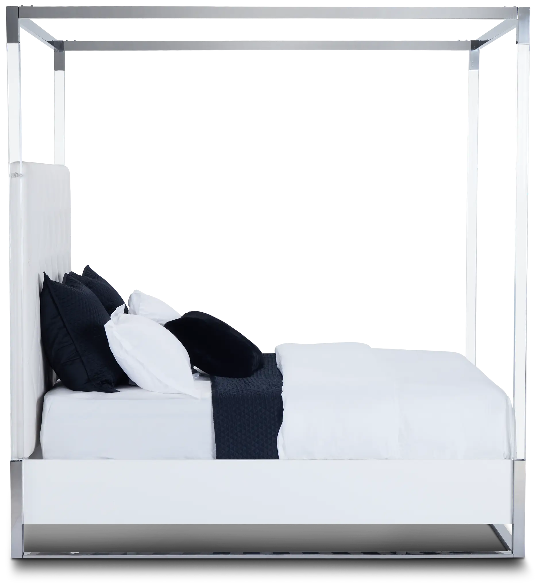 Miami White Uph Canopy Bed Miami White Uph Canopy Bed