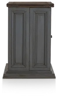 Marcello Gray Wood Fold Out Bar