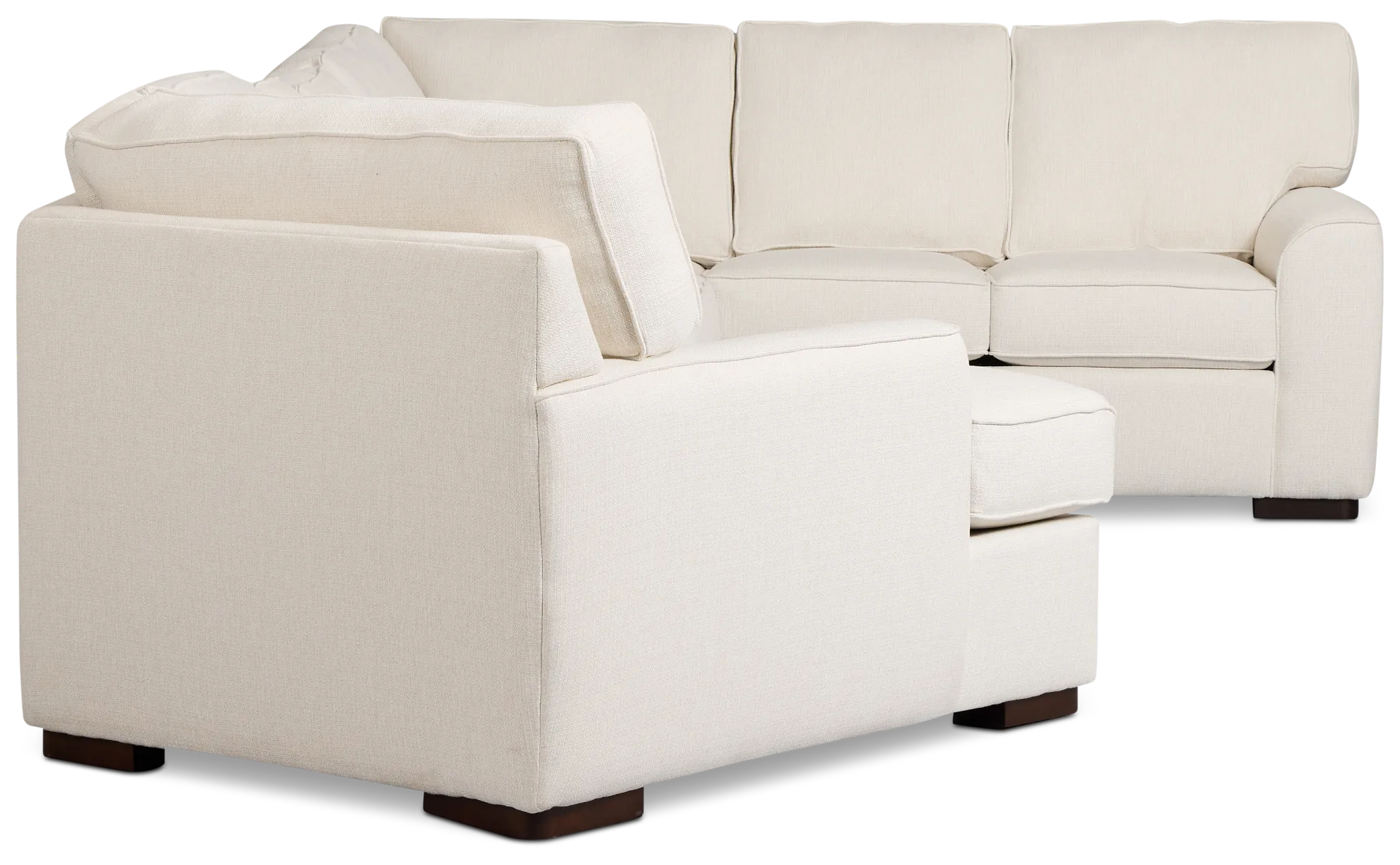 Sinclair Light Beige Fabric Left Cuddler Innerspring Sleeper Sectional