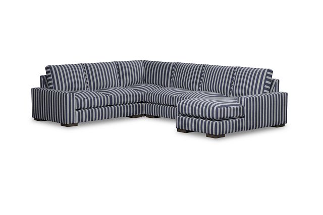 Edgewater Sea Lane Navy Medium Right Chaise Sectional