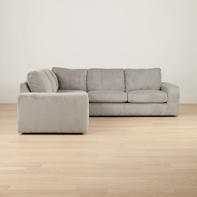 Charlie Gray Fabric Small Two-arm Sectional