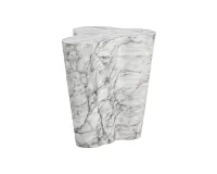 Aviva Light Gray Marble End Table