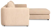 Alma Taupe Fabric Right Chaise Sectional