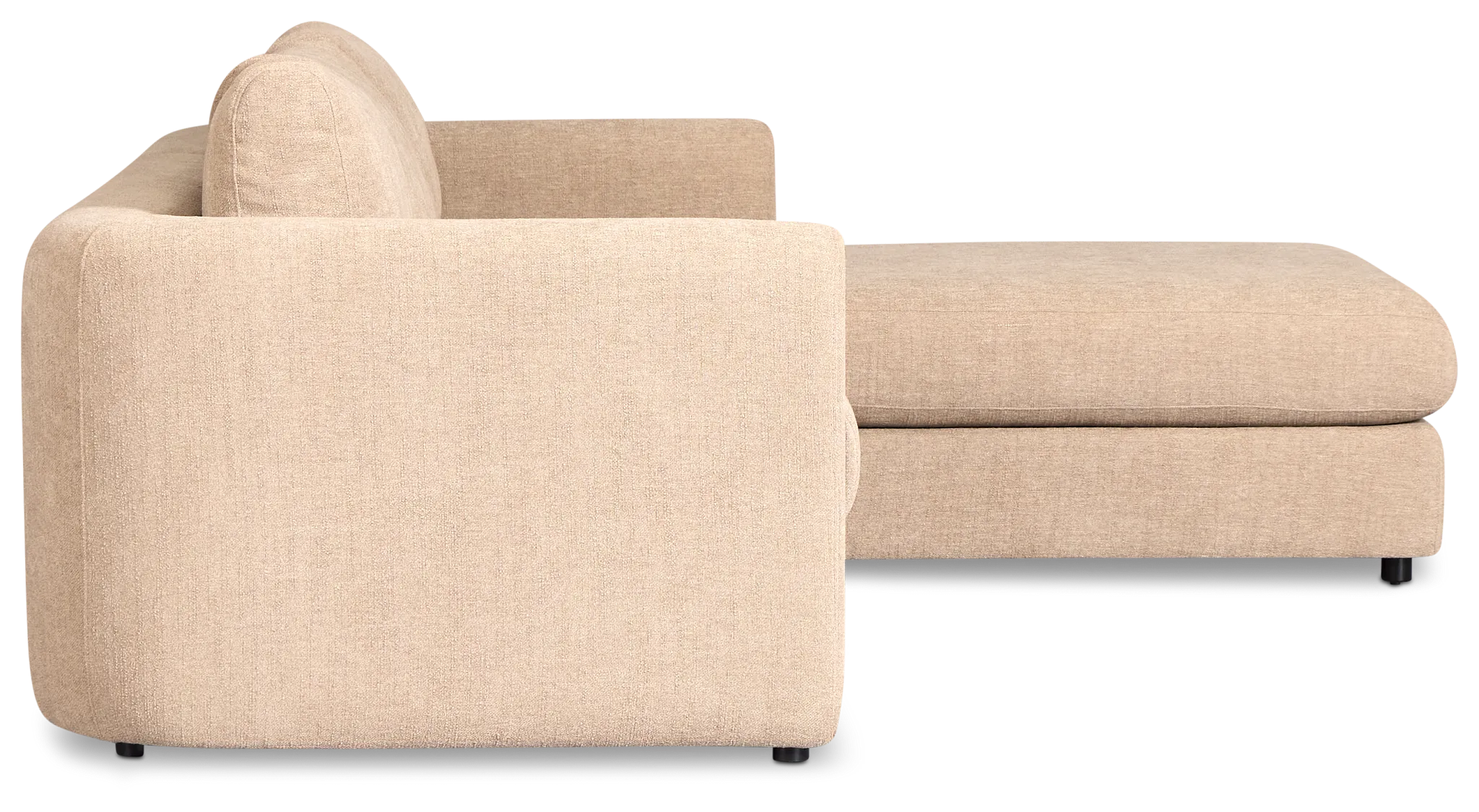 Alma Taupe Fabric Right Chaise Sectional