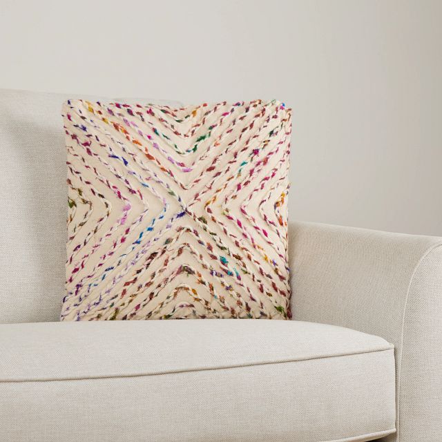 Vargas Multicolored Square Accent Pillow