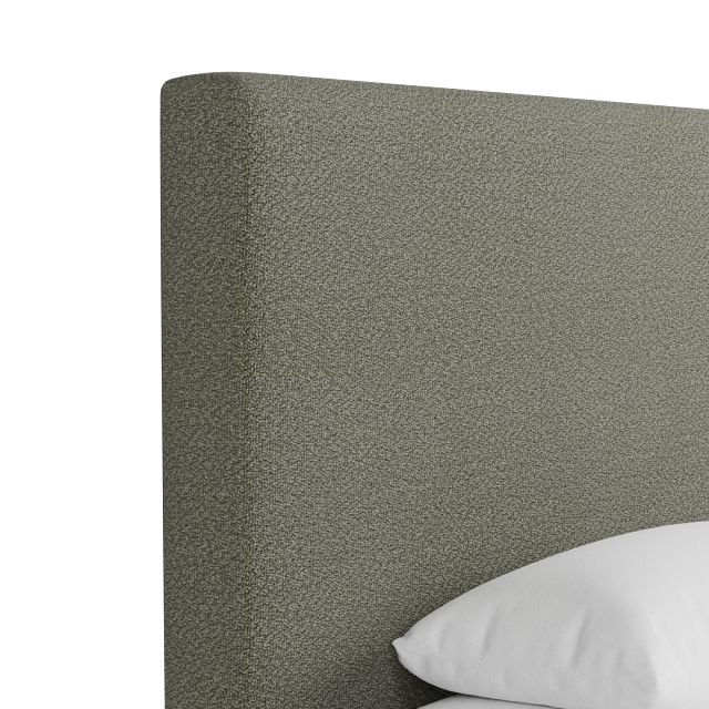 Grayton Sutton Green 54" Upholstered Platform Bed