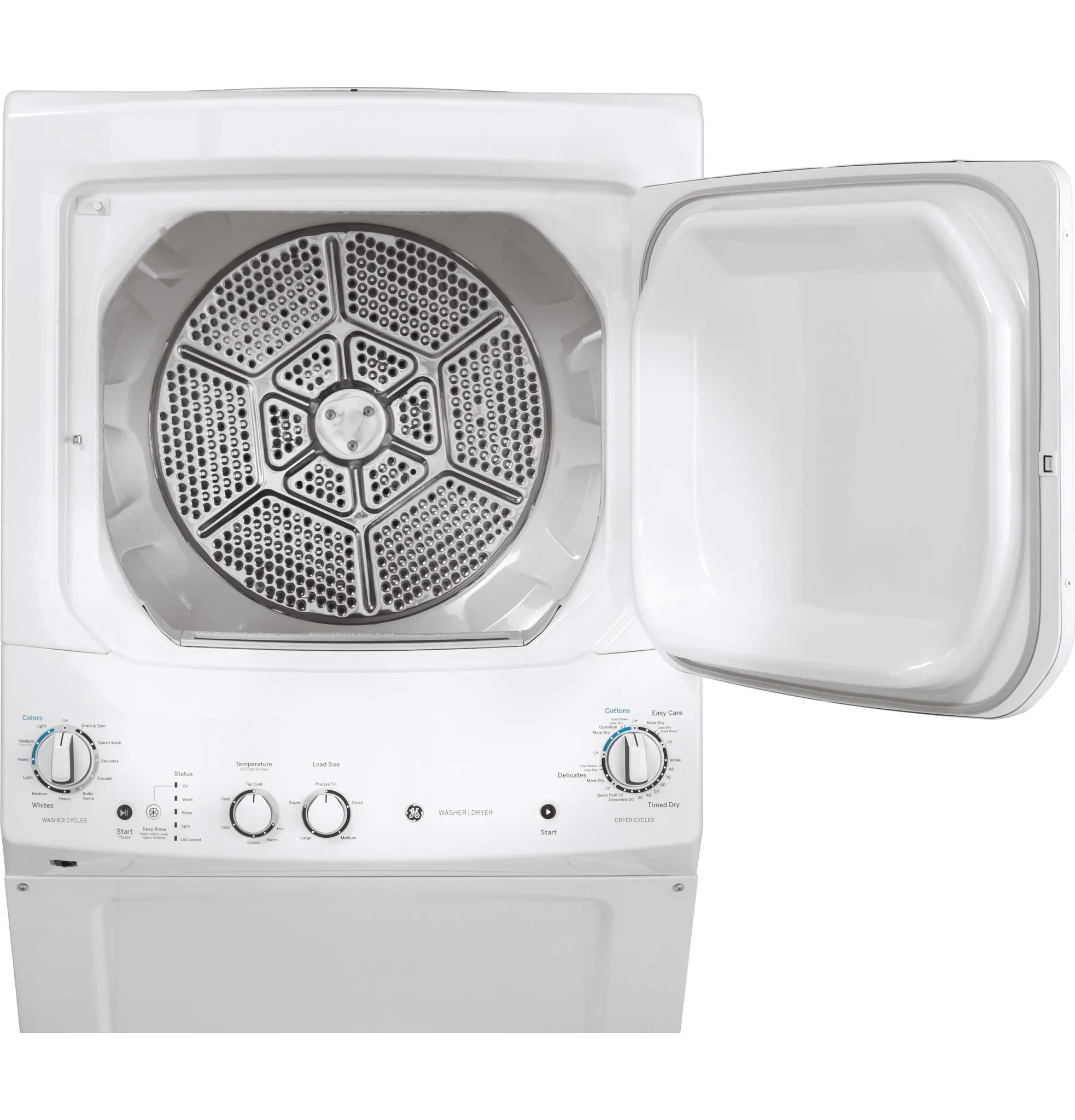 Ge 27 Series White Gas Laundry Center