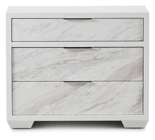 white marble night stand