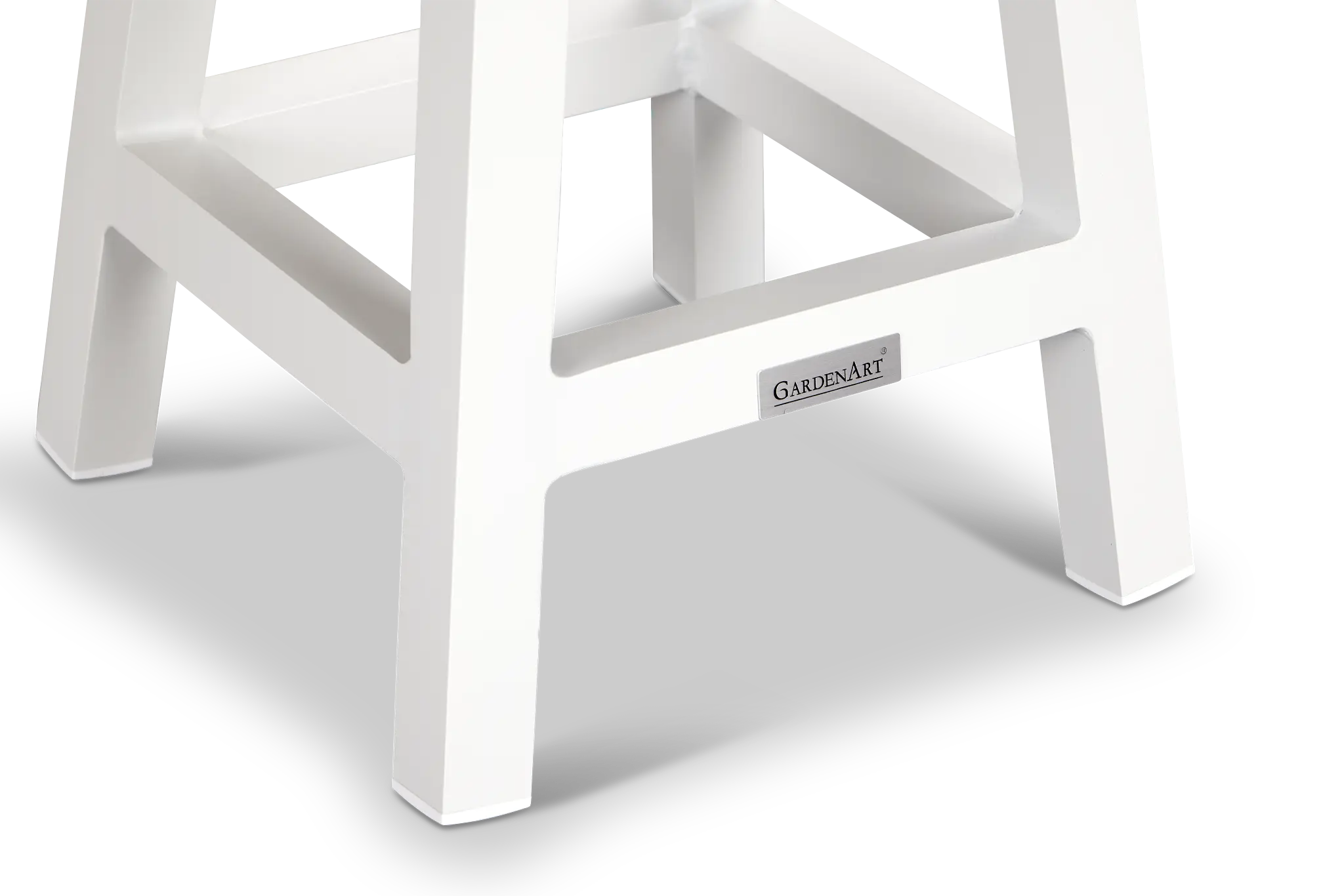 Barbados White Square Accent Table Barbados White Square Accent Table