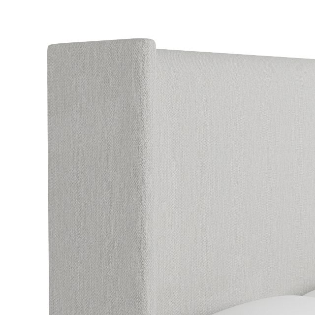 Captiva Delray Pewter 60" Upholstered Shelter Bed