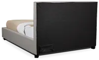 Monica Light Gray Uph Platform Storage Bed