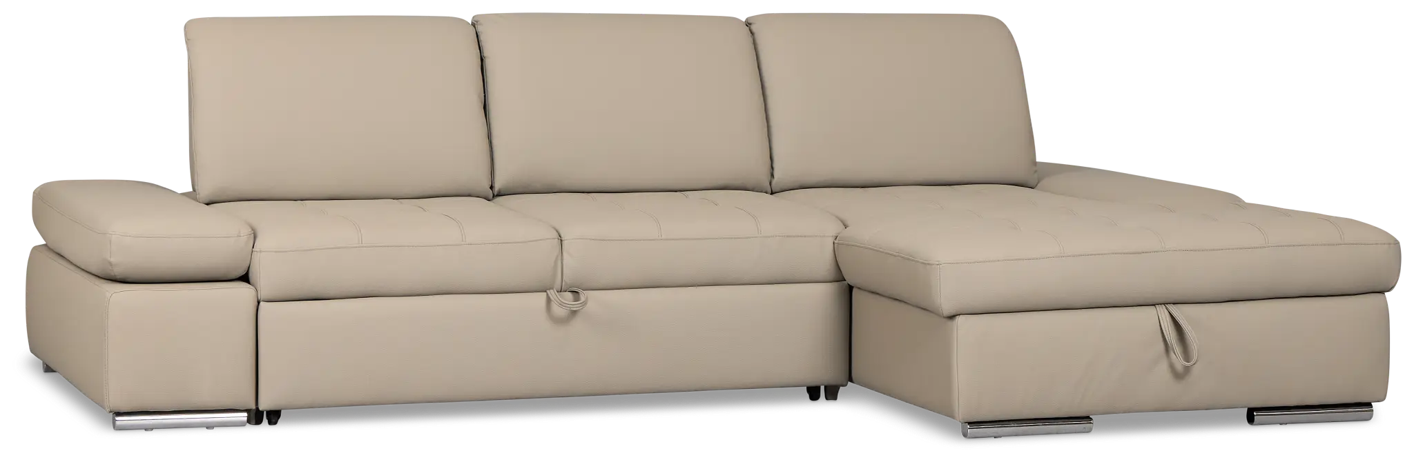 Eden Gray Micro Right Chaise Sleeper Sectional Eden Gray Micro Right Chaise Sleeper Sectional