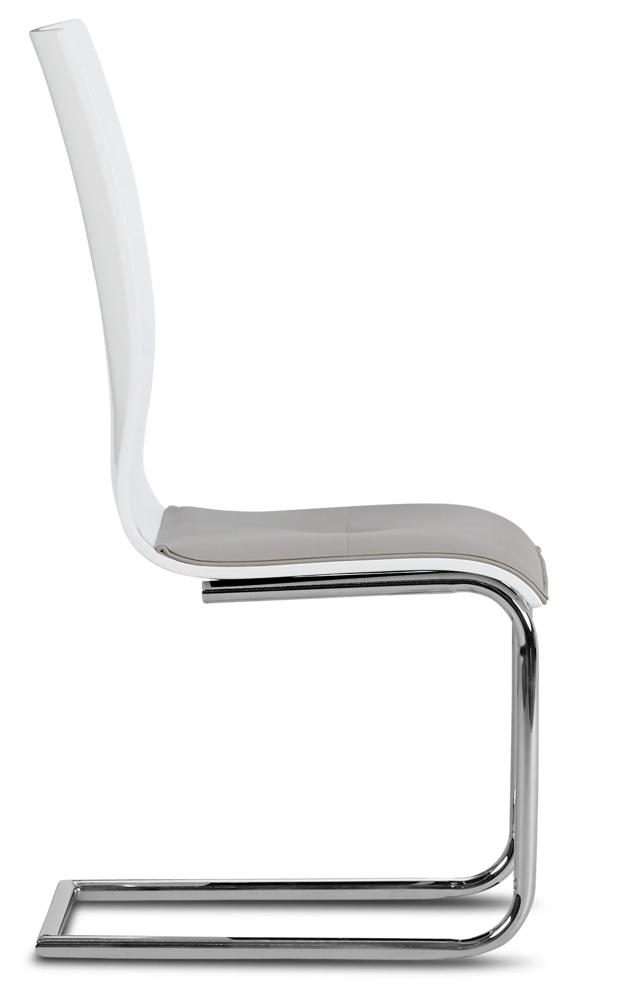 Pavia Two-tone Chrome Upholstered Side Chair