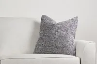 Sutt Black 22" Accent Pillow