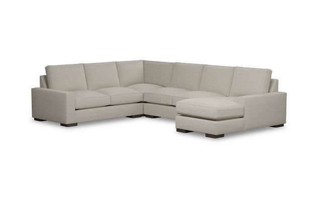 Edgewater Peyton Beige Medium Right Chaise Sectional