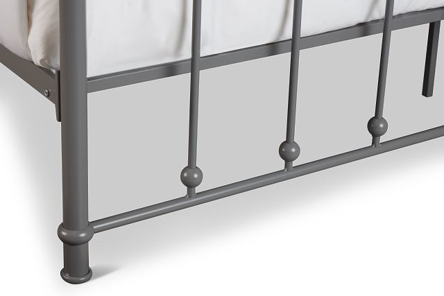 Rory Gray Metal Panel Bed