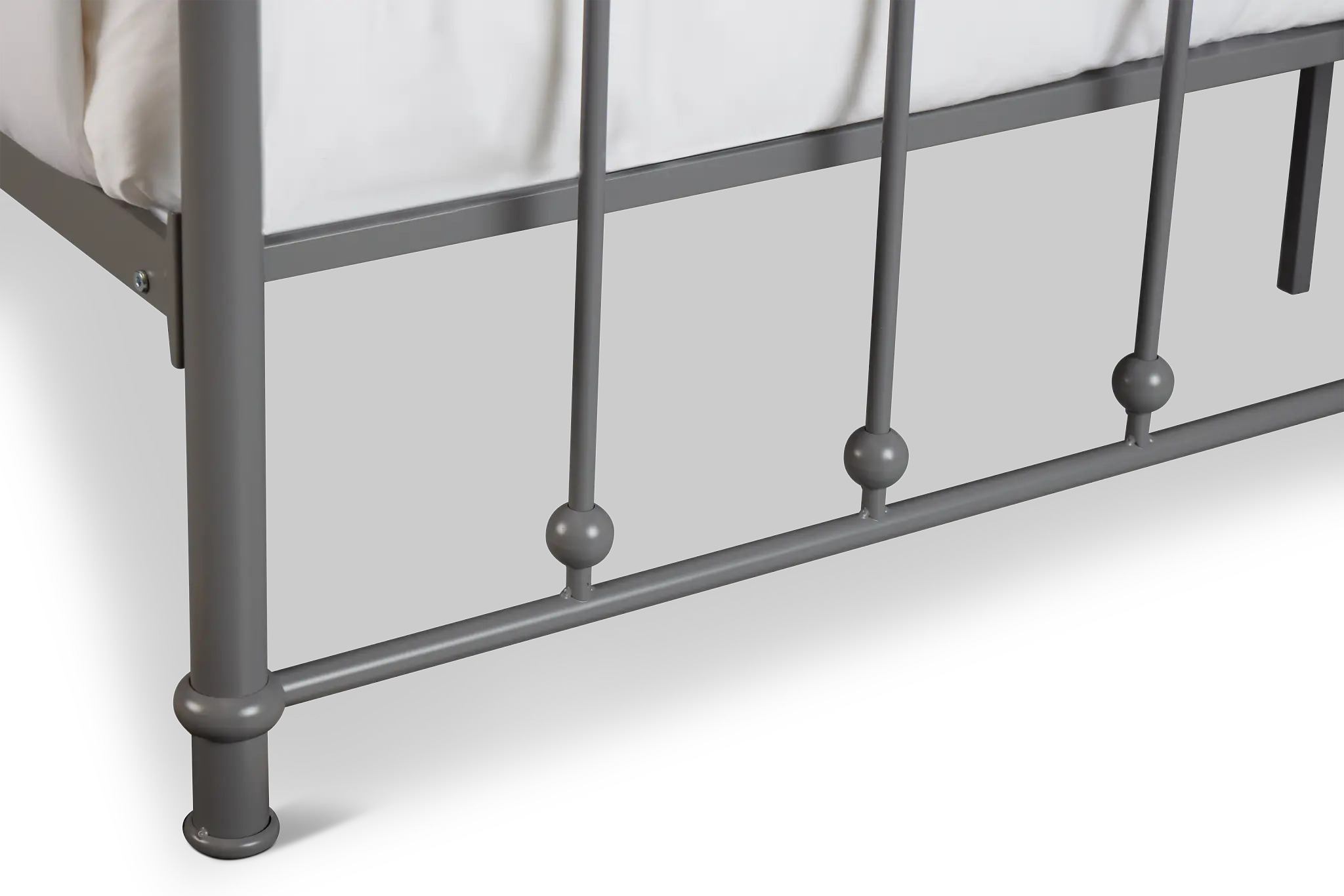 Rory Gray Metal Panel Bed Rory Gray Metal Panel Bed