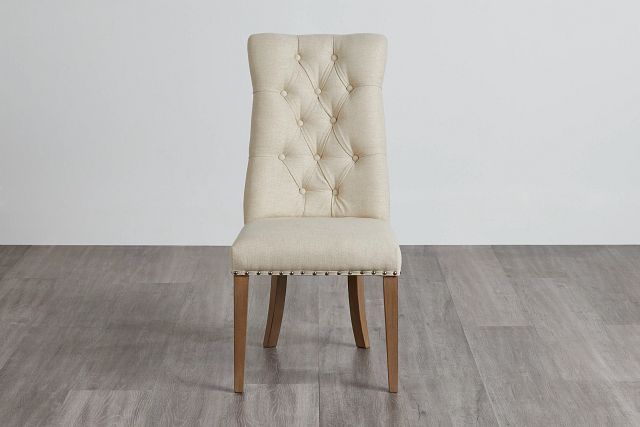 Haddie Light Tone Upholstered Side Chair