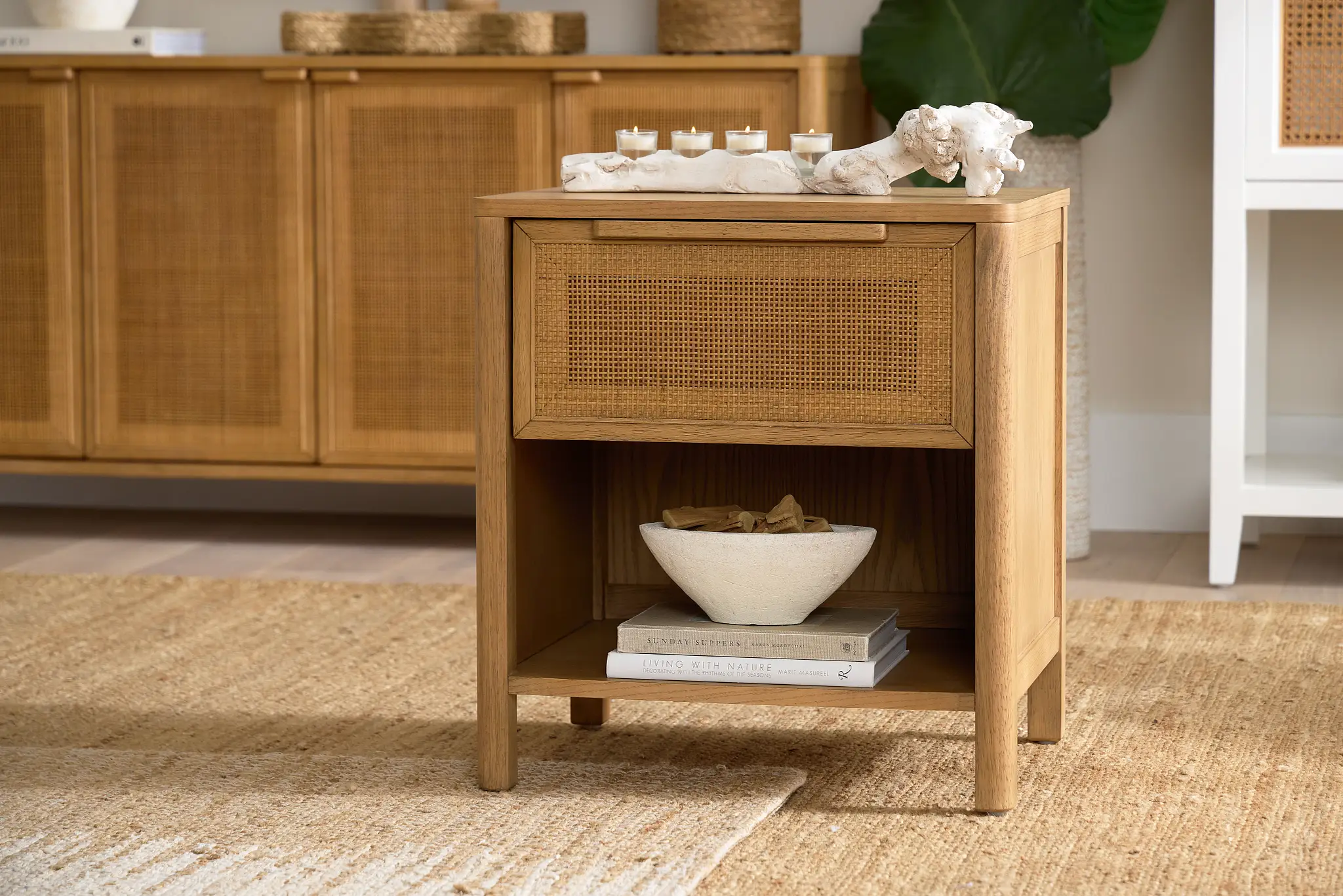 Pacific Light Tone 1-drawer Nightstand Pacific Light Tone 1-drawer Nightstand