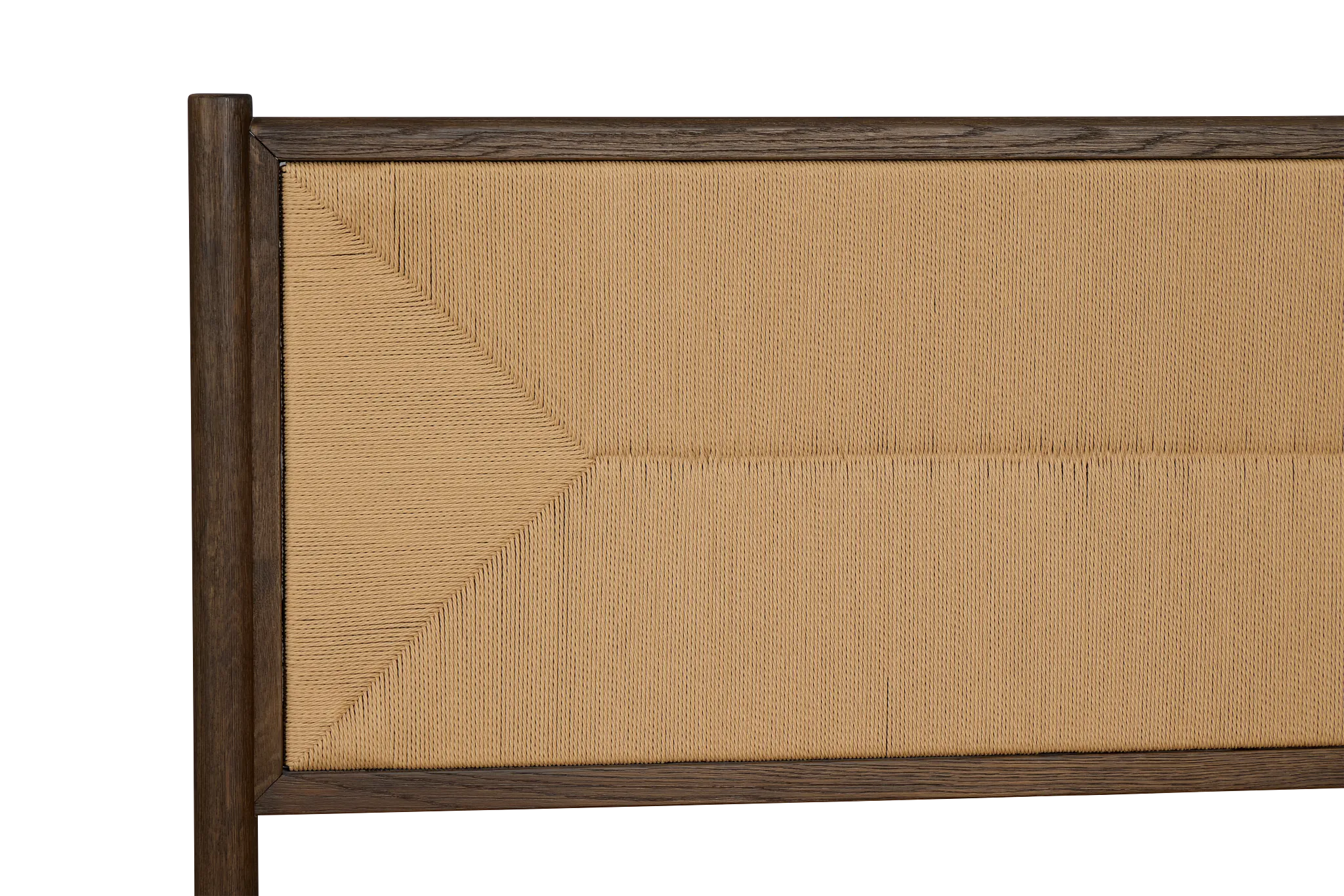 Santorini Dark Tone Woven Panel Bed