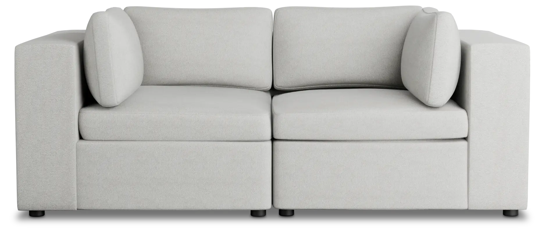 Destin Sutton Gray Fabric 2 Piece Modular Sofa Destin Sutton Gray Fabric 2 Piece Modular Sofa