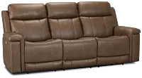 Jayden Brown Micro Power Reclining Sofa