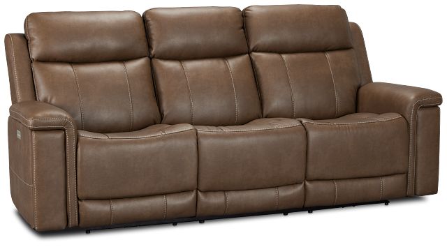 Jayden Brown Micro Power Reclining Sofa