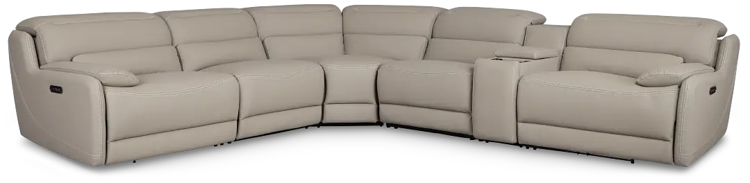 Jett Gray Micro Medium Triple Power 2-arm Sectional Jett Gray Micro Medium Triple Power 2-arm Sectional