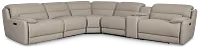 Jett Gray Micro Medium Triple Power 2-arm Sectional