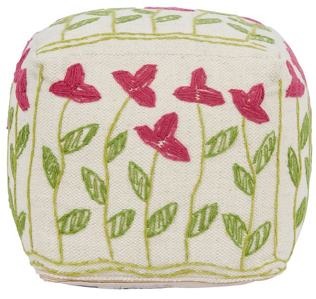 Weisse Multicolored Accent Pouf