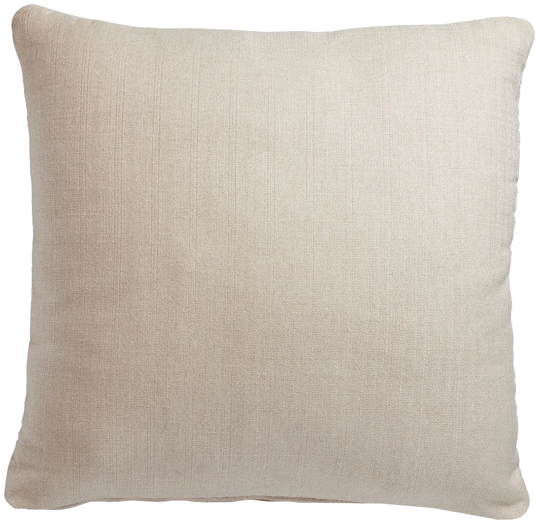 Zeke Beige 24" Accent Pillow