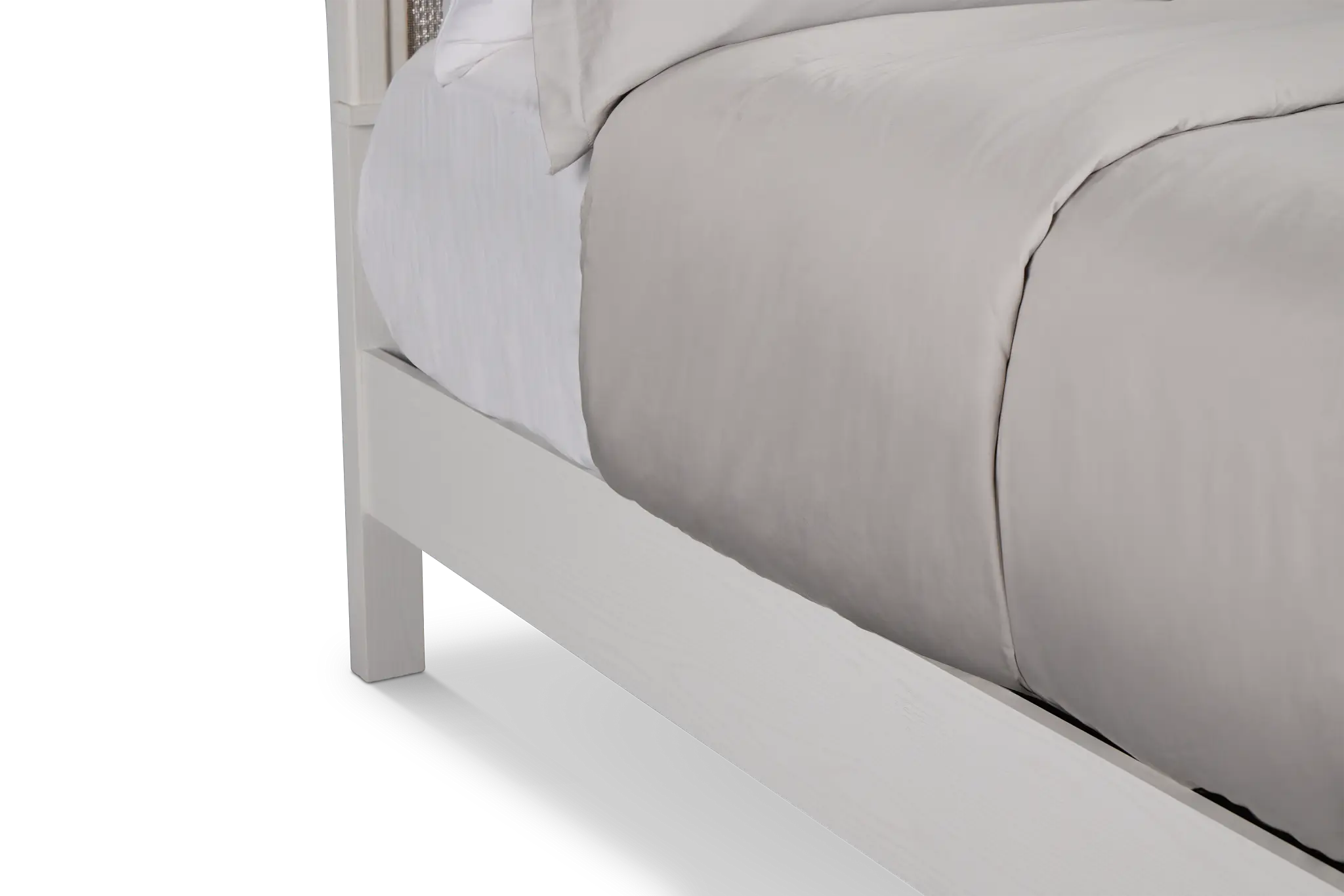 Alessandria White Uph Panel Bed With Lights Alessandria White Uph Panel Bed With Lights
