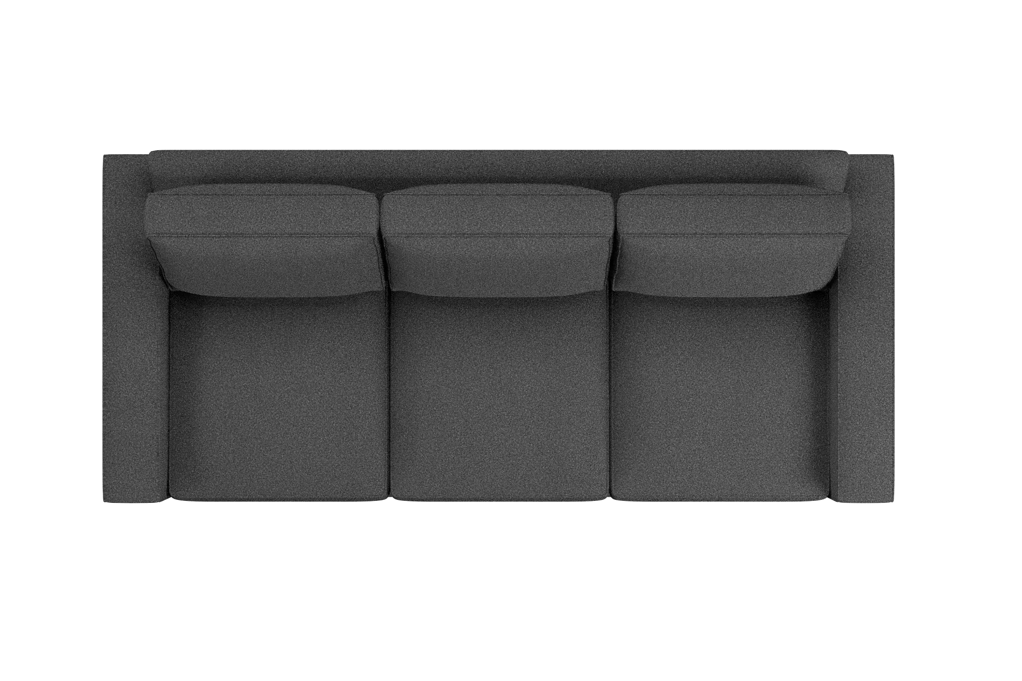 Edgewater Delray Dark Gray 96" Sofa W/ 3 Cushions Edgewater Delray Dark Gray 96" Sofa W/ 3 Cushions