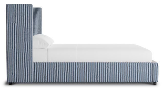 Captiva Lucy Navy 48" Upholstered Shelter Bed